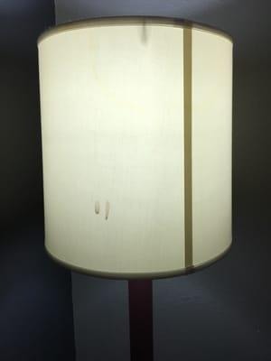 Stains on lamp