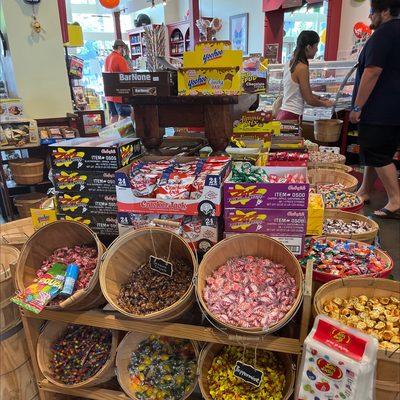 Barrels of candies