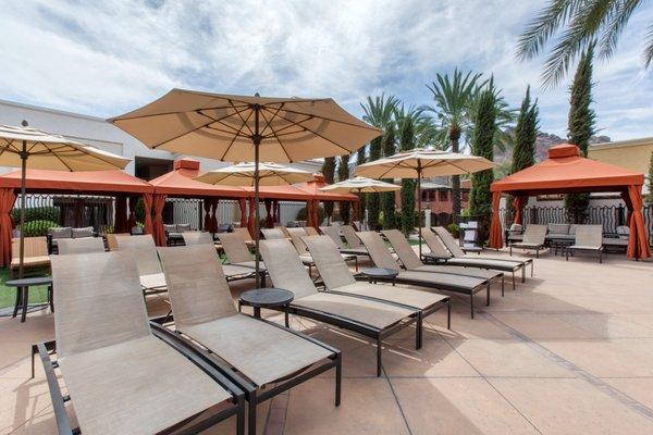 Pool patio space at Oasis Pool at Omni Scottsdale Resort & Spa at Montelucia