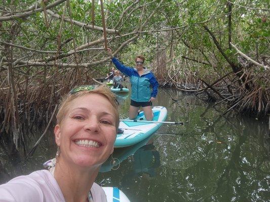 Paddling through the maze of mangroves