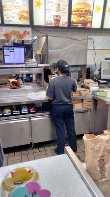 The drive thru cashier that only gave me a taco with MEAT AND SOUR CREAM ONLY! She apparently is deaf too.