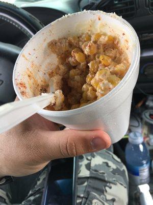 Corn in cup