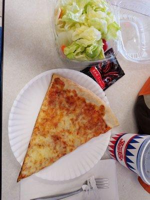 Salad special- cheese slice, salad, small drink