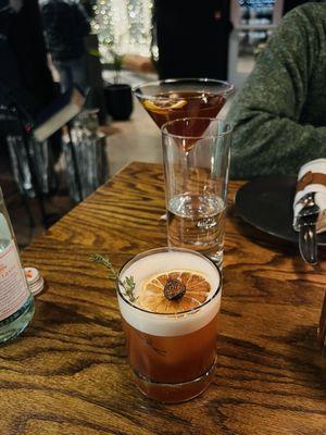 Fig and thyme negroni sour