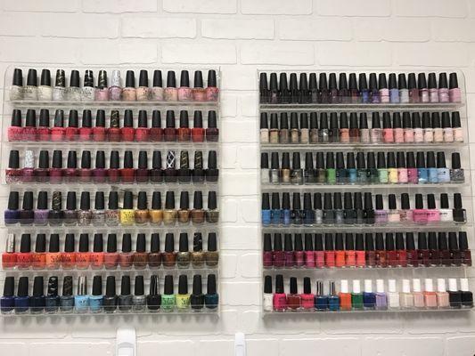 I love color!  I have a HUGE selection of polish and gel colors to choose from.