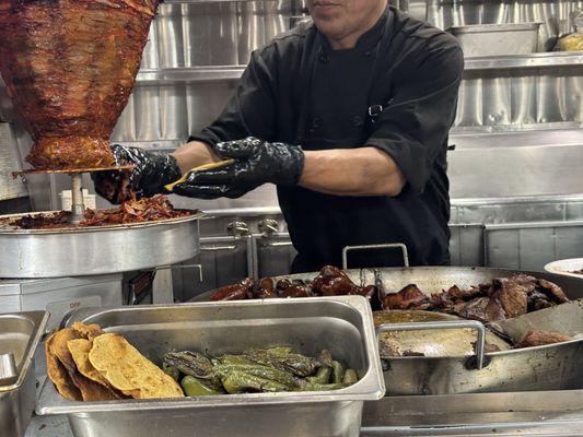 Al Pastor, Chorizo and Carne Asada