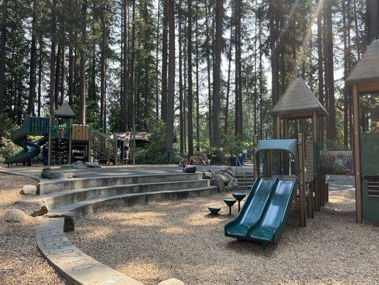 Nice shaded playground for ages 2-5!