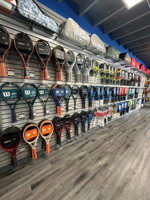 The largest selection of tennis racquets in South Florida