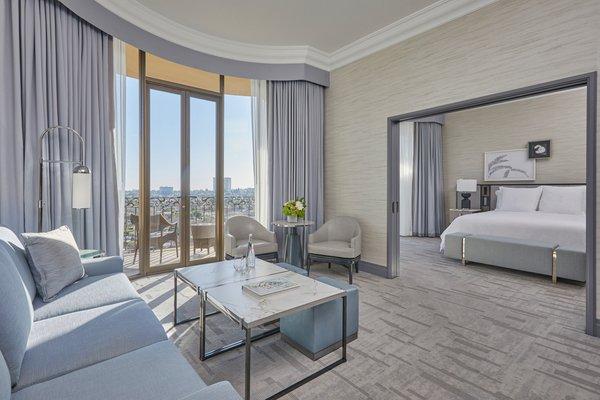 One Bedroom Beverly Suite with Balcony and View