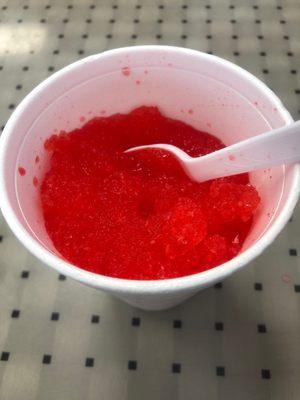 Tiger's blood Hawaiian shaved ice!