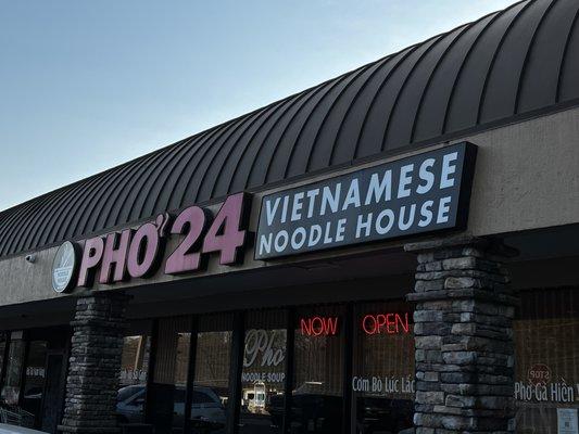 Pho 24 sign.