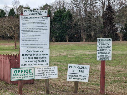 Grand View Memorial Park, Rock Hill