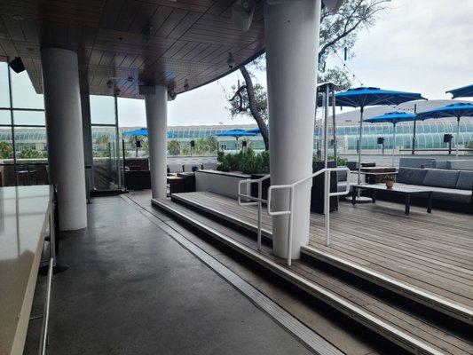 From the bar, looking towards the convention center.