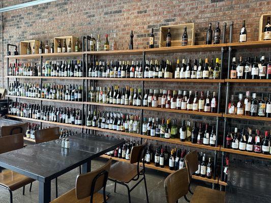 Wall of wine. Just pick one!