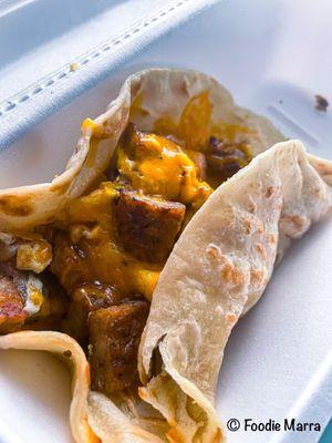 Sausage breakfast taco