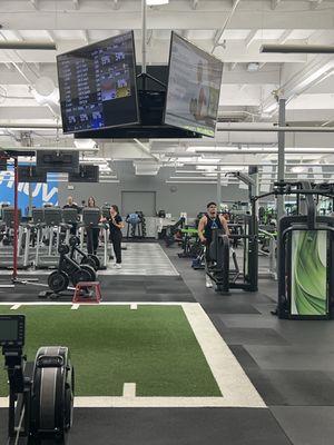 Turf, machines and cardio along with free weights