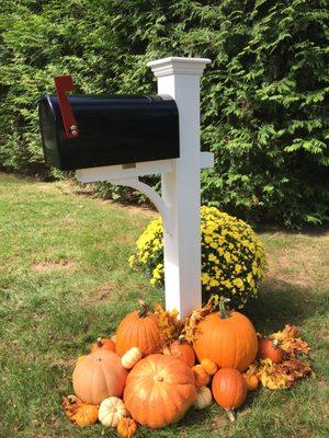 Walpole mailbox and post.  Custom order.