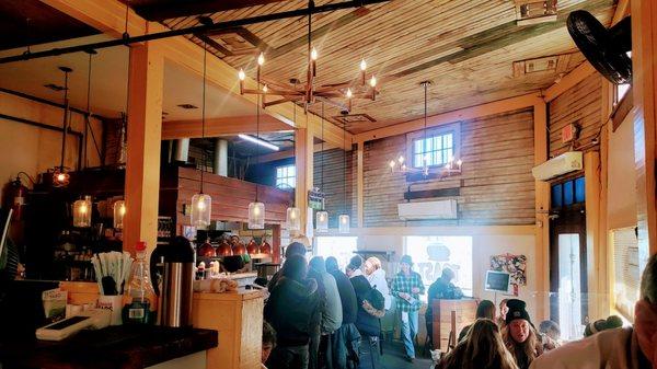 Inside dining area