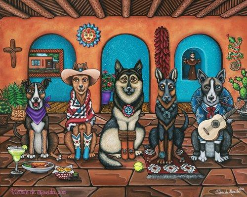 Perros de Santa Fe" a commission of rescue dogs