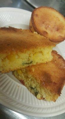 Homemade Cornbread and Jalapeno Hot Bread