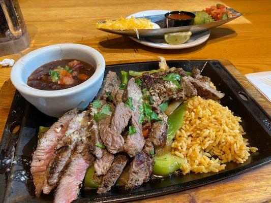 Steak fajitas