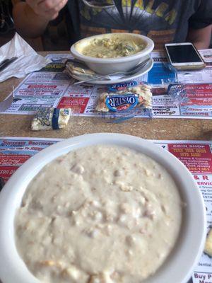 Big bowls of soup.....yummy