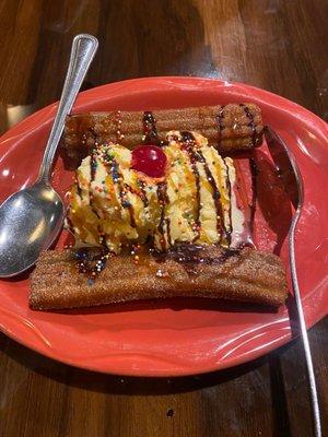 Churros ice cream