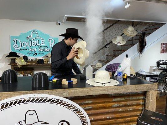 Hat shaping