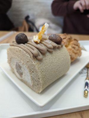 Chestnut cake roll $10