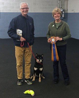 Congrats to Leland and Takibi on taking High In Trial at our CDSP Obedience Trial!