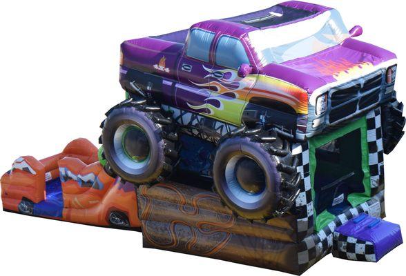 Monster truck inflatable combo bounce house rental from About to bounce inflatable rentals. 
#partyrentals
#bouncehouserental