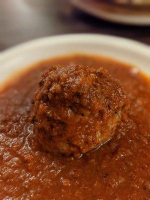 Single meatball. Pretty good size and yummy.