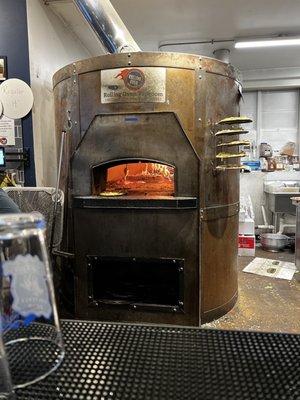 Wood fired pizza oven