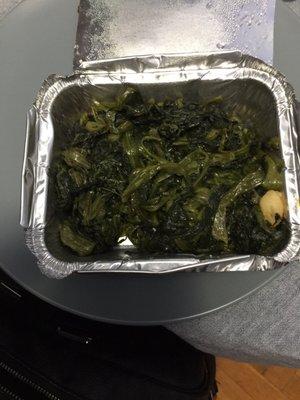 Sautéed spinach side