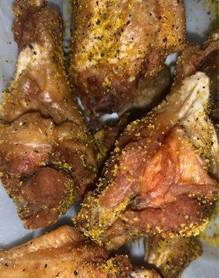 Lemon pepper freezer burned wings