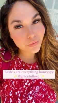 "Volume Baby Doll" lashes by Alexandra at Graceful luxe