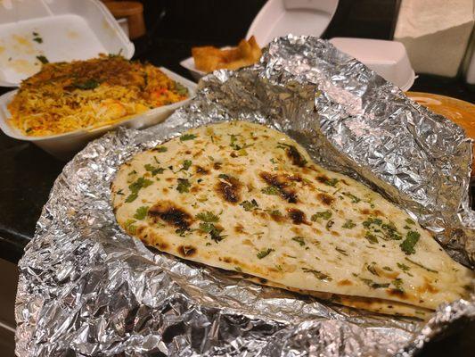 Garlic Naan from Tikka Express on University Avenue