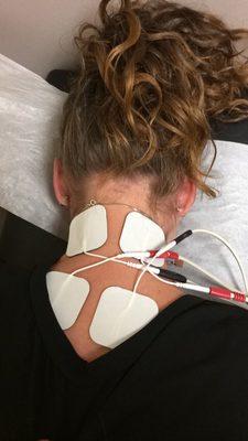 I have a ton of neck issues and the electric stimulation really helps with the blood flow and relaxes my muscles.