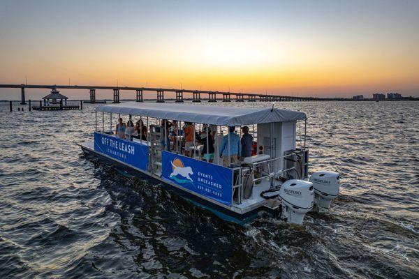 In addition to private charters, we also offer public sunset cruises departing from popular Ft. Myers waterfront restaurants.