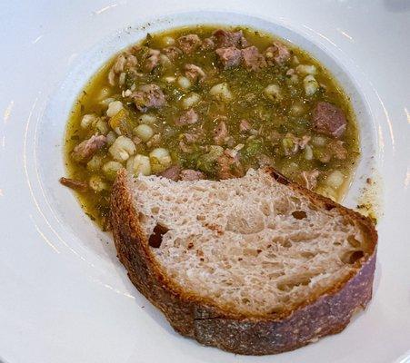 Green Chile Stew bowl ($12)