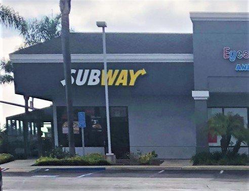 Subway in Small Clairemont Strip Mall in Kearny Mesa