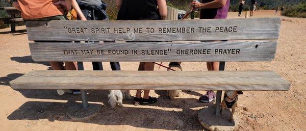 one of some quotes on the benches at inspiration point