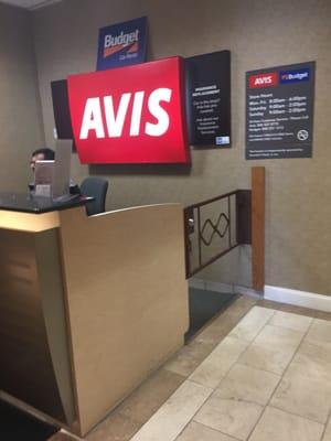 AVIS Rent-A-Car of Dedham -- Holiday Inn : 55 Ariadne Road, Dedham         Desk Inside Holiday Inn