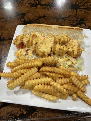 Shrimp Poboy, Tuesday, special $10