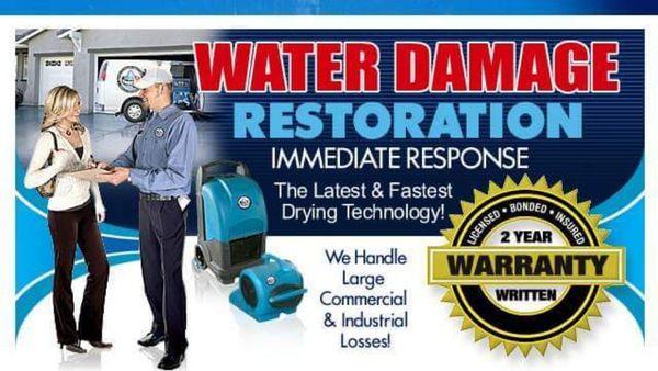 Premium water damage restoration & structural drying services with 24hour immediate response!