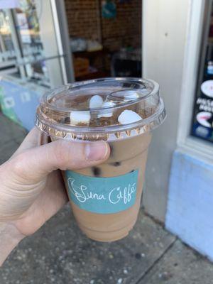 Seasonal s'mores latte