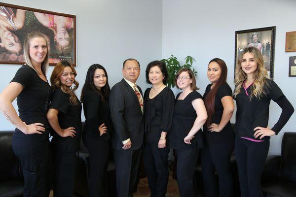 Dr. Phen with his Dental Team