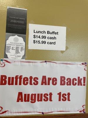 Hooray for buffets