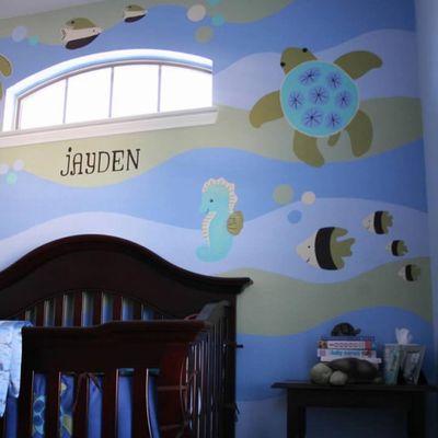 Baby's room mural