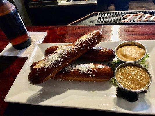 Pretzel appetizer